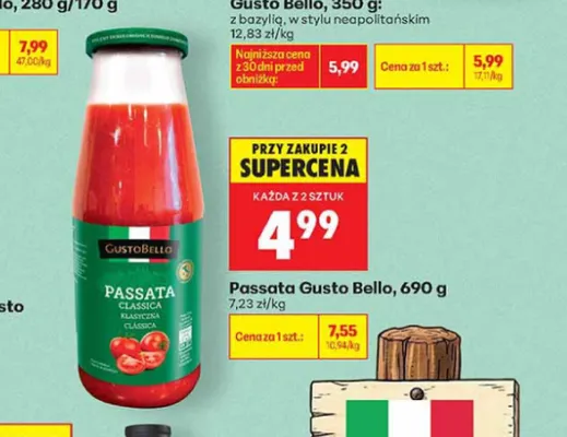 Passata Gusto Bello promocja w Biedronka