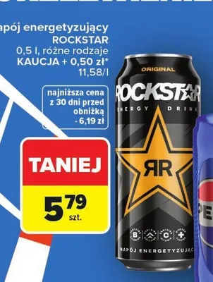 Napój energetyzujący Rockstar promocja w Carrefour Market