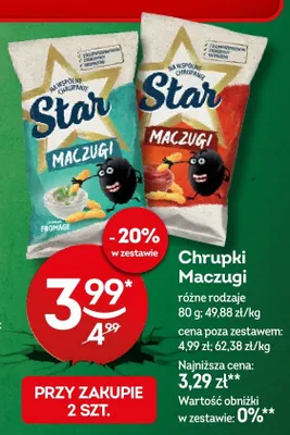 Chrupki Maczugi różne rodzaje promocja w Żabka