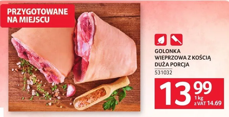 Golonka wieprzowa z kością duża porcja promocja w Selgros