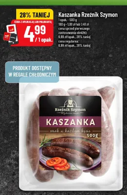 Kaszanka Rzeźnik Szymon promocja w POLOmarket