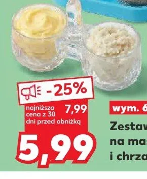 Zestaw na masło i chrzan promocja w Kaufland