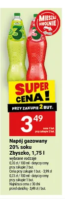 Napój gazowany 3 Cytryny Zbyszko 20% soku promocja w Twój Market