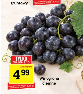 Winogrona ciemne promocja w Gram Market
