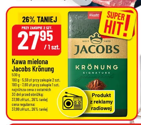 Kawa mielona Jacobs Krönung promocja w POLOmarket