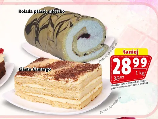 Rolada ptasie mleczko Cukiernia Mazurska promocja w Prim Market