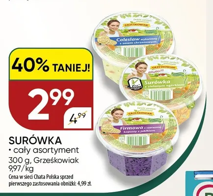 Surówka Grześkowiak promocja w Chata Polska