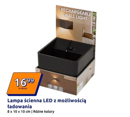 Lampa ścienna LED z możliwością ładowania promocja w Action