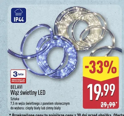 Wąż świetlny LED Belavi zimny biały promocja w Aldi