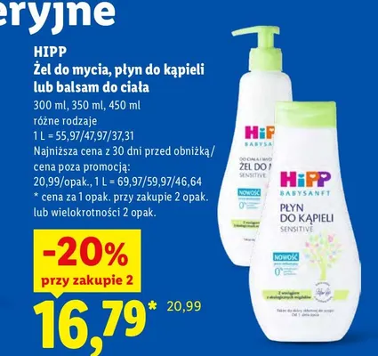 Balsam do ciała Hipp promocja w Lidl
