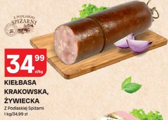 Kiełbasa krakowska, żywiecka promocja w Chorten