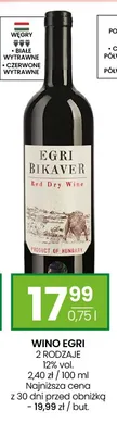 Wino białe wytrawne Egri promocja w Twój Market