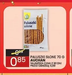 Paluszki słone Auchan promocja w Wafelek
