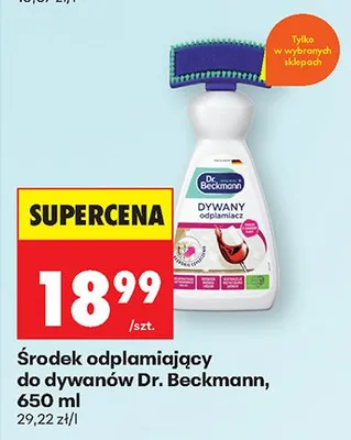 Środek odplamiający do dywanów Dr. Beckmann promocja w Biedronka