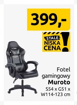 Fotel gamingowy Muroto promocja w Black Red White