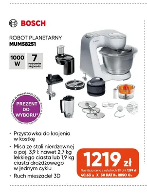 Robot planetarny MUM58251 Bosch promocja w Max Elektro