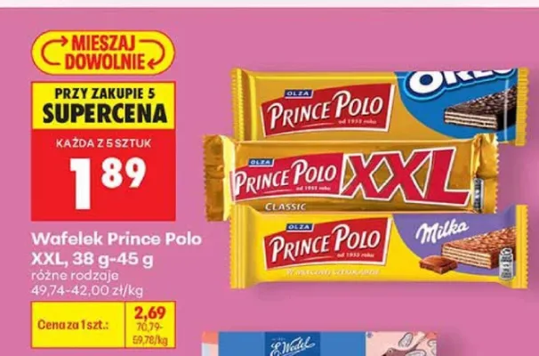 Wafelek Prince Polo XXL Classic promocja w Biedronka