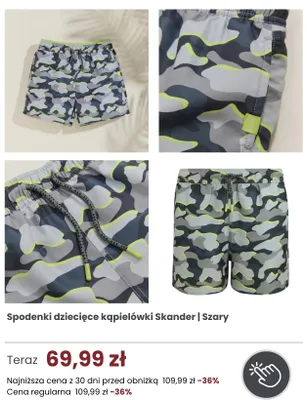 Spodenki dziecięce kąpielówki Skander Regatta promocja w Regatta