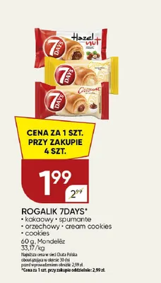 Rogalik 7Days cream cookies promocja w Chata Polska
