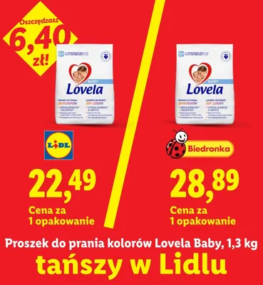 Proszek do prania kolorów Jelp 0+ (dawniej soft) promocja w Lidl