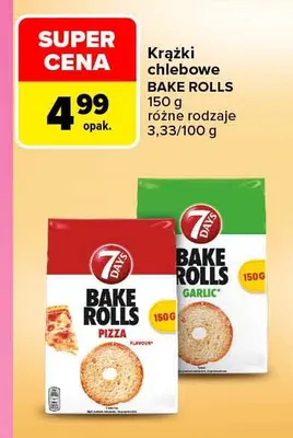 Krążki chlebowe Bake Rolls promocja w Carrefour