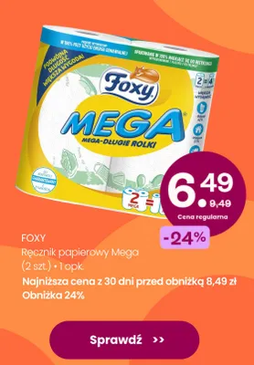 Ręcznik papierowy Mega Foxy promocja w Frisco
