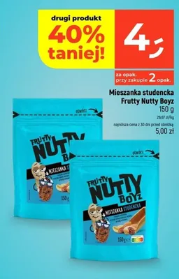 Mieszanka studencka Frutty Nutty Boyz promocja w Dealz