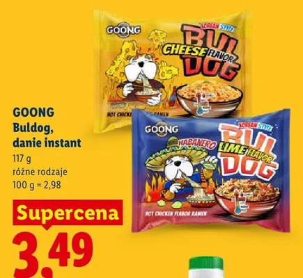 Danie instant Buldog Habanero Lime Flavor Goong promocja w Lidl