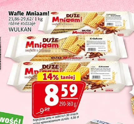 Wafle kokosowe Duże Mniaam! promocja w Prim Market