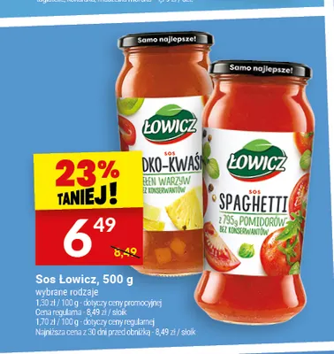 Sos spaghetti Łowicz promocja w Twój Market