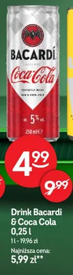 Drink Bacardi & Coca Cola promocja w Żabka