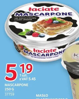 Mascarpone Łaciate 250g promocja w Selgros