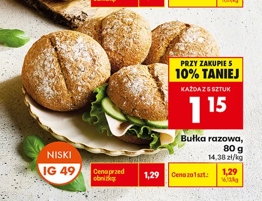 Bułka poranna promocja w Biedronka