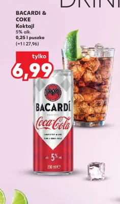 Koktajl Bacardi & Coke promocja w Kaufland