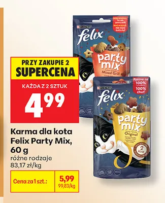 Karma dla kota Felix Party Mix promocja w Biedronka