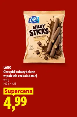 Chrupki kukurydziane w polewie czekoladowej Laro promocja w Lidl