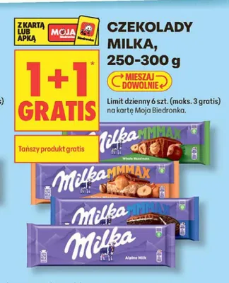 Czekolada Milka Alpine Milk promocja w Biedronka