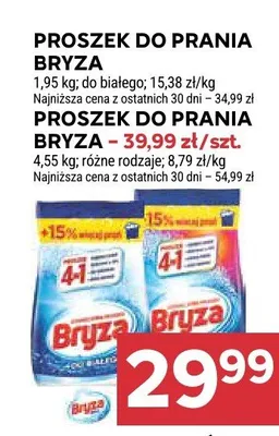 Proszek do prania Bryza do białego promocja w Stokrotka
