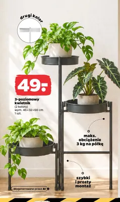 3-poziomowy kwietnik promocja w Netto