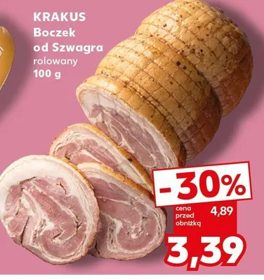 Boczek od Szwagra rolowany promocja w Kaufland