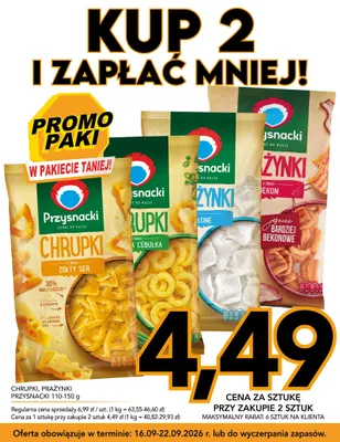 Prażynki Przysnacki o smaku bekon promocja w Kupiec