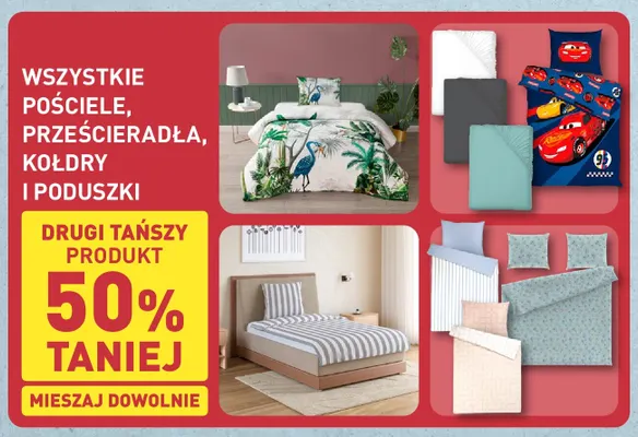 Pościele, prześcieradła, kołdry i poduszki promocja w Aldi