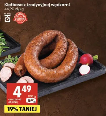 Kiełbasa promocja w Delikatesy Centrum
