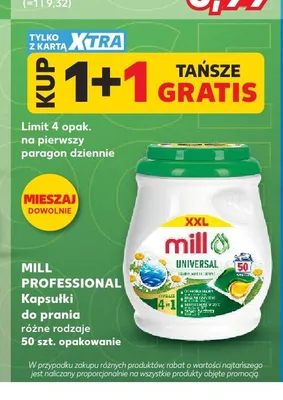 Kapsułki do prania Mill Professional Universal promocja w Kaufland