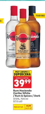 Rum Hacienda Caribe Dark promocja w Biedronka