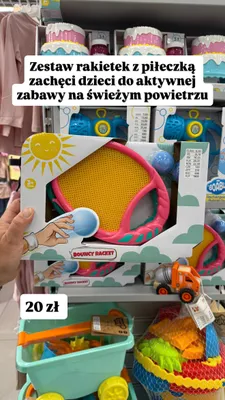 Zestaw rakietek z piłeczką Bouncy Racket promocja w Pepco