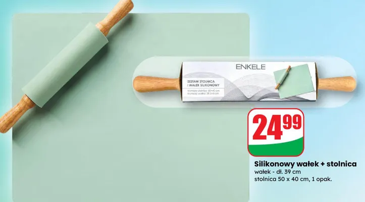 Silikonowy wałek + stolnica promocja w Dino