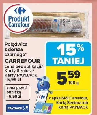Polędwica z dorsza czarnego Carrefour promocja w Carrefour