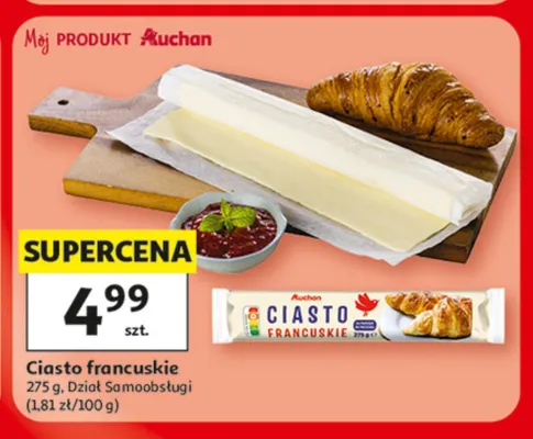 Ciasto francuskie Auchan promocja w Auchan