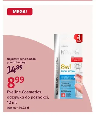 Odżywka do paznokci Eveline Cosmetics promocja w Rossmann